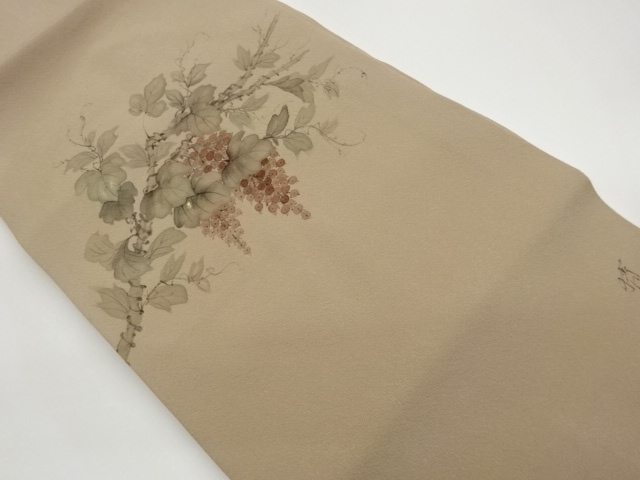 JAPANESE NAGOYA OBI / KINSAI / GRAPE ARABESQUE / ARTIST WORK